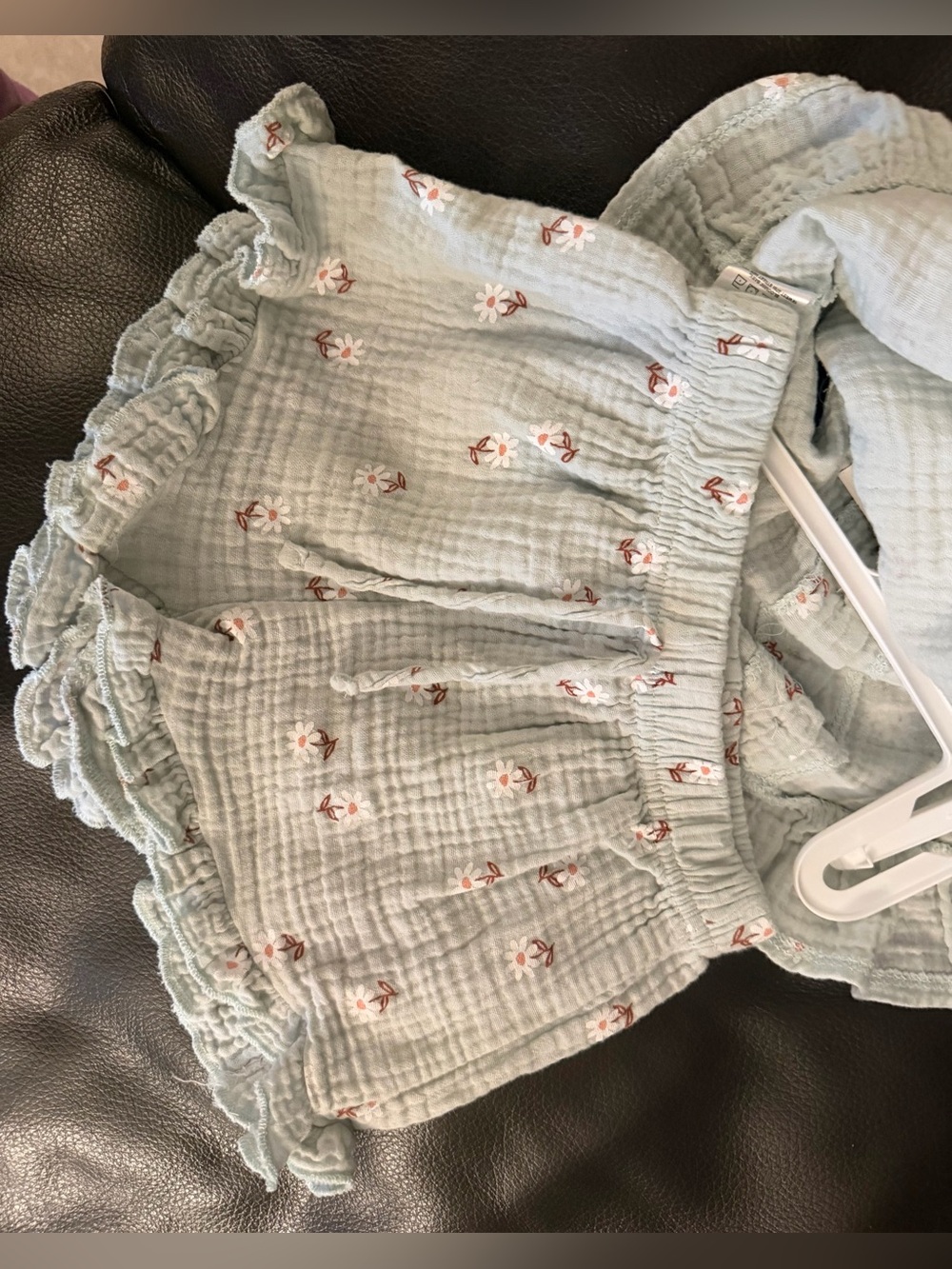 RZ Littles Sage Floral Ruffle Romper - Picture 6 of 6